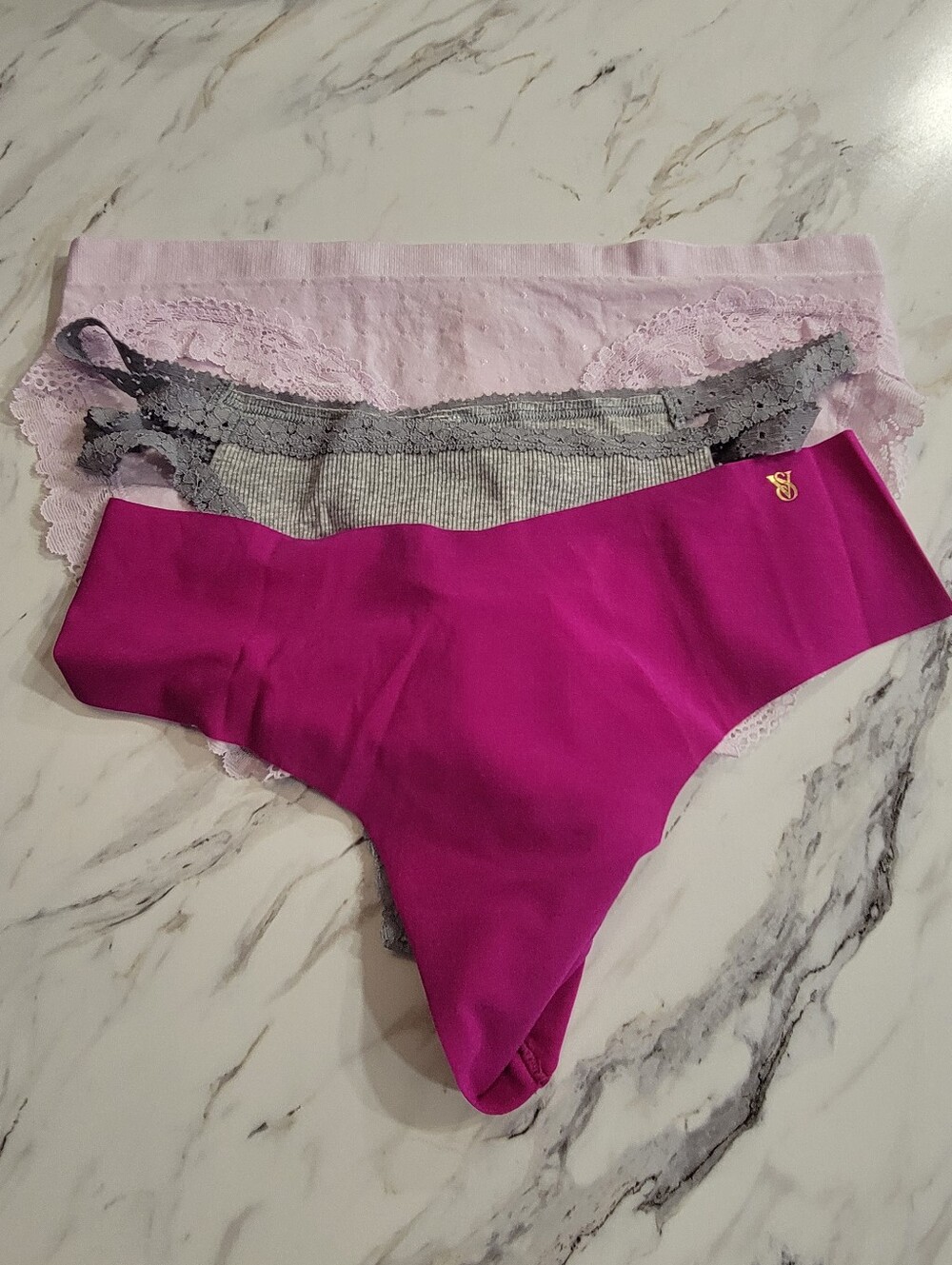 Victoria's Secret Bundke Of 3 Panties.